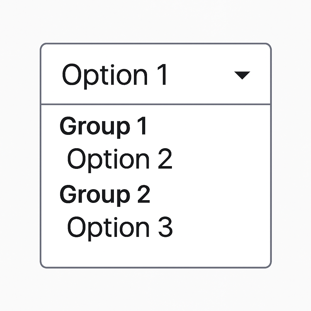 select w/ optgroup Plugin | Bubble