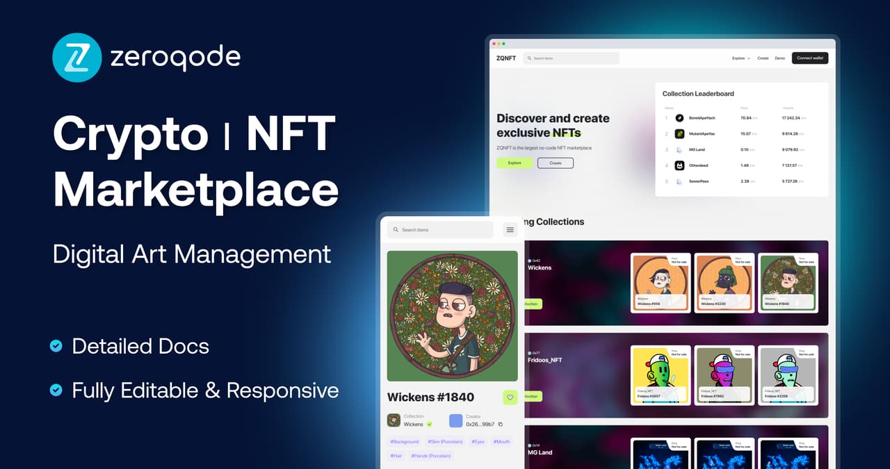 Crypto| NFT Marketplace Template | Bubble