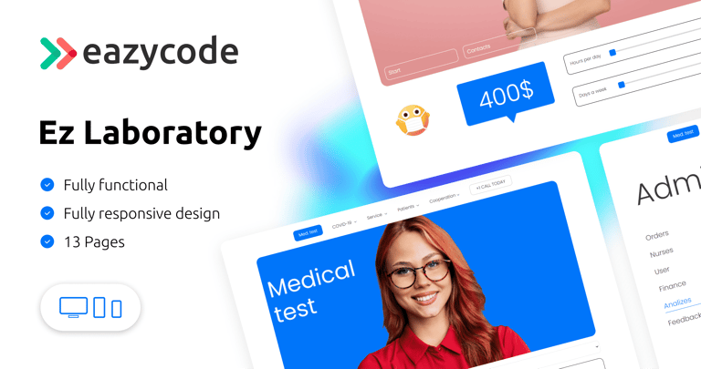 Ez Med Laboratory App Template | Bubble