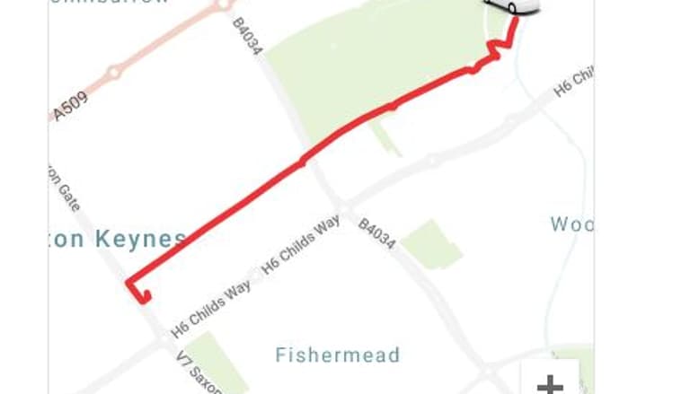 Screenshot demo of the Commutr Ride Hailing template.